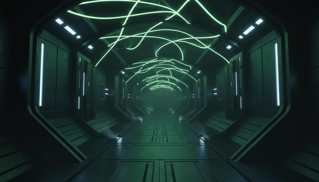 Neon corridor